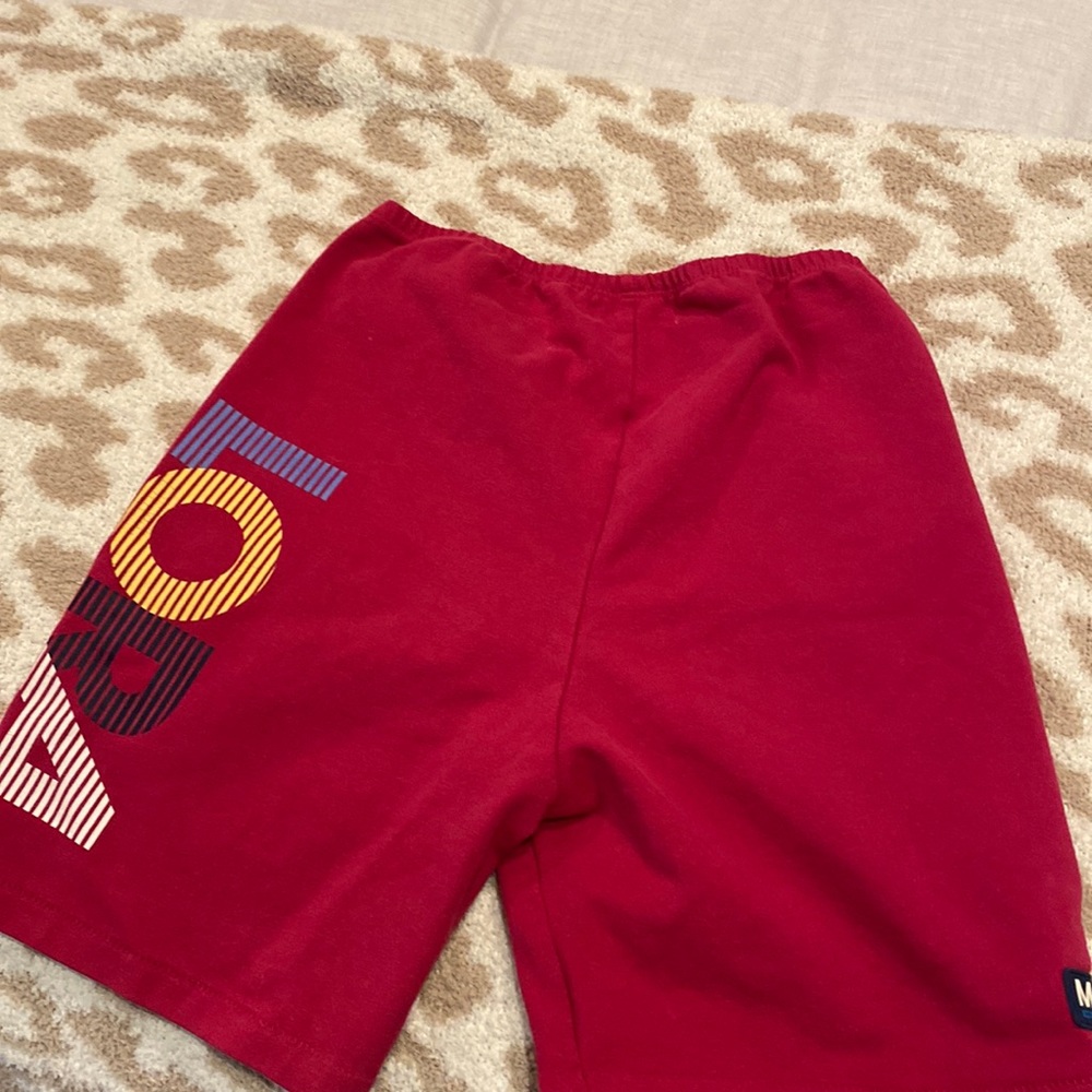 Dark pink Madhappy biker shorts